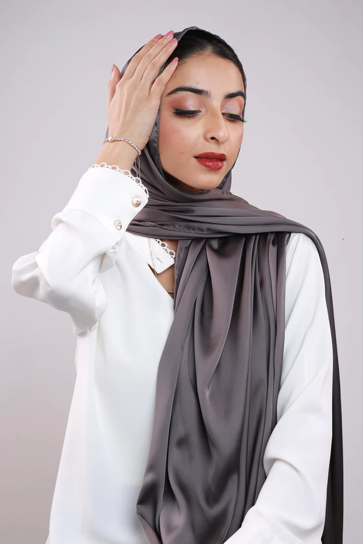 Our luxury Silk Hijabs are soft to the touch, with a light texture. They are sheer, when folded and/ or layered they are opaque. They are beautiful for any occasion.