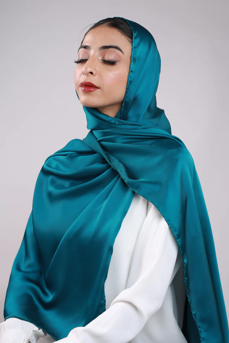 Our luxury Silk Hijabs are soft to the touch, with a light texture. They are sheer, when folded and/ or layered they are opaque. They are beautiful for any occasion.