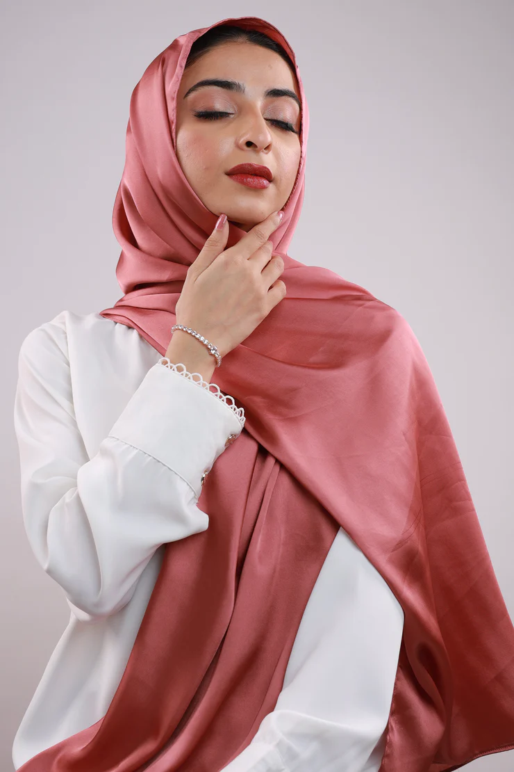 Our luxury Silk Hijabs are soft to the touch, with a light texture. They are sheer, when folded and/ or layered they are opaque. They are beautiful for any occasion.