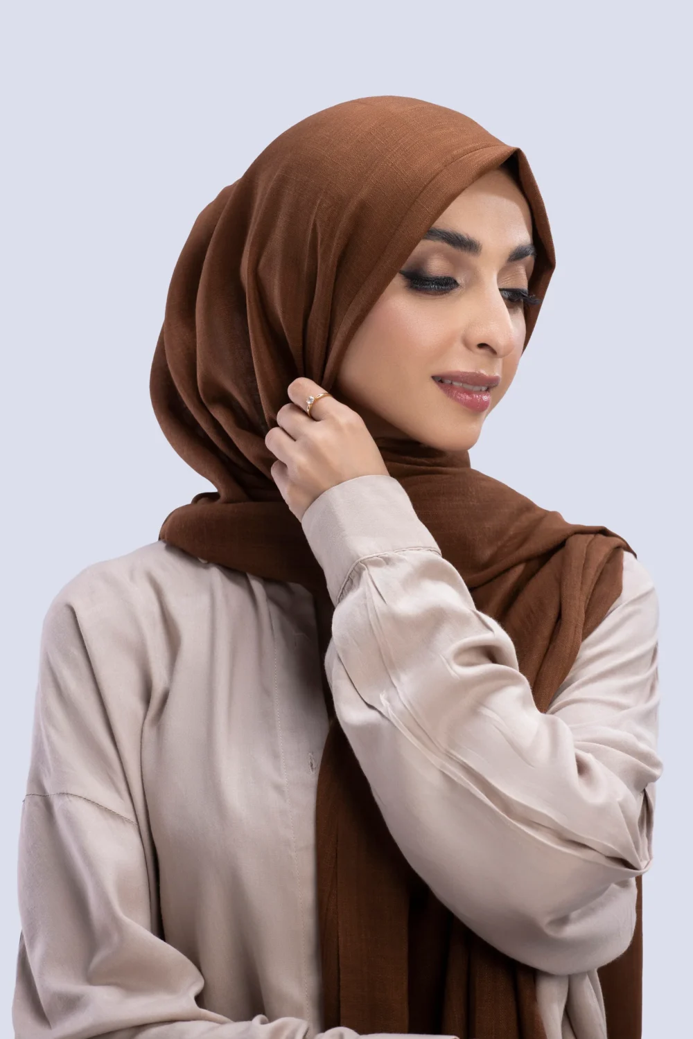 Our luxury Silk Hijabs are soft to the touch, with a light texture. They are sheer, when folded and/ or layered they are opaque. They are beautiful for any occasion.