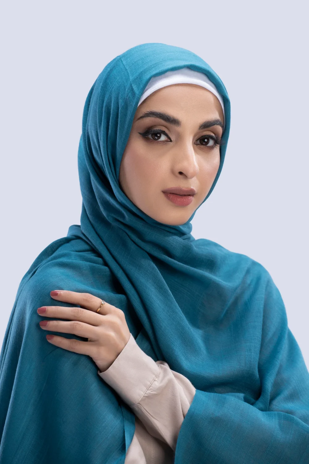 Our luxury Silk Hijabs are soft to the touch, with a light texture. They are sheer, when folded and/ or layered they are opaque. They are beautiful for any occasion.