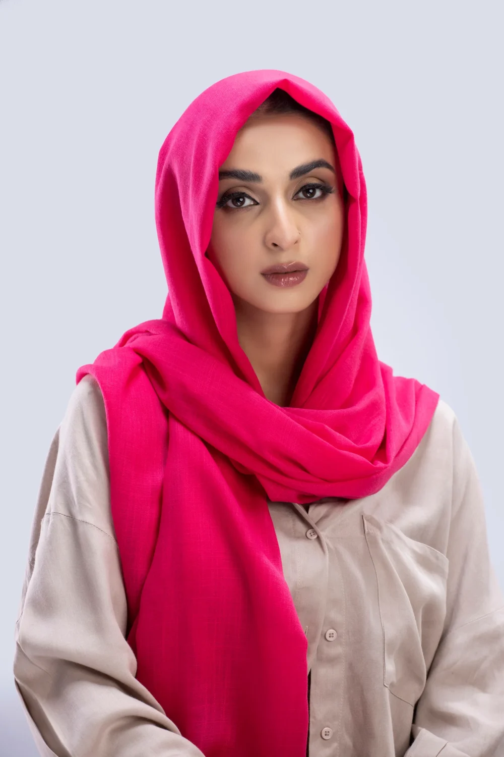 Our luxury Silk Hijabs are soft to the touch, with a light texture. They are sheer, when folded and/ or layered they are opaque. They are beautiful for any occasion.