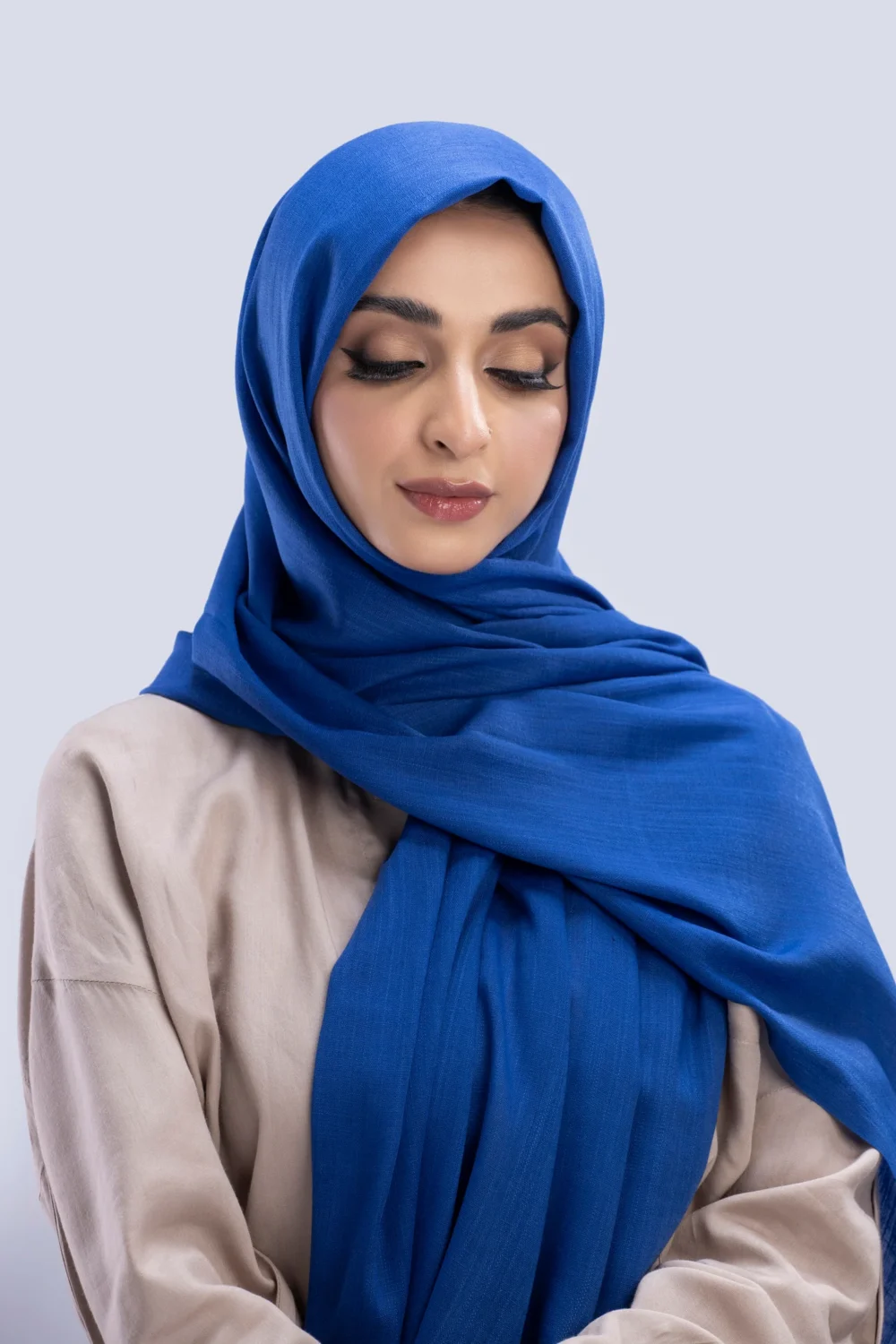 Our luxury Silk Hijabs are soft to the touch, with a light texture. They are sheer, when folded and/ or layered they are opaque. They are beautiful for any occasion.