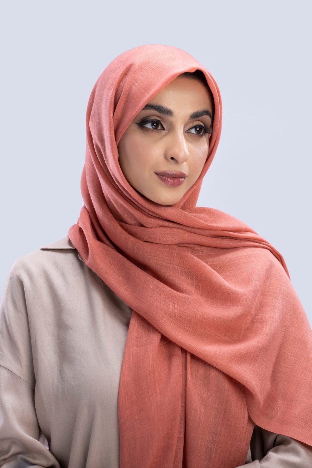 Our luxury Silk Hijabs are soft to the touch, with a light texture. They are sheer, when folded and/ or layered they are opaque. They are beautiful for any occasion.