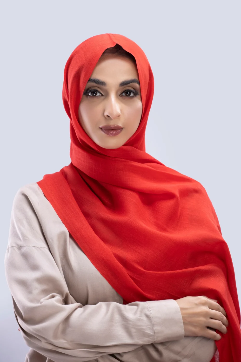 Our luxury Silk Hijabs are soft to the touch, with a light texture. They are sheer, when folded and/ or layered they are opaque. They are beautiful for any occasion.