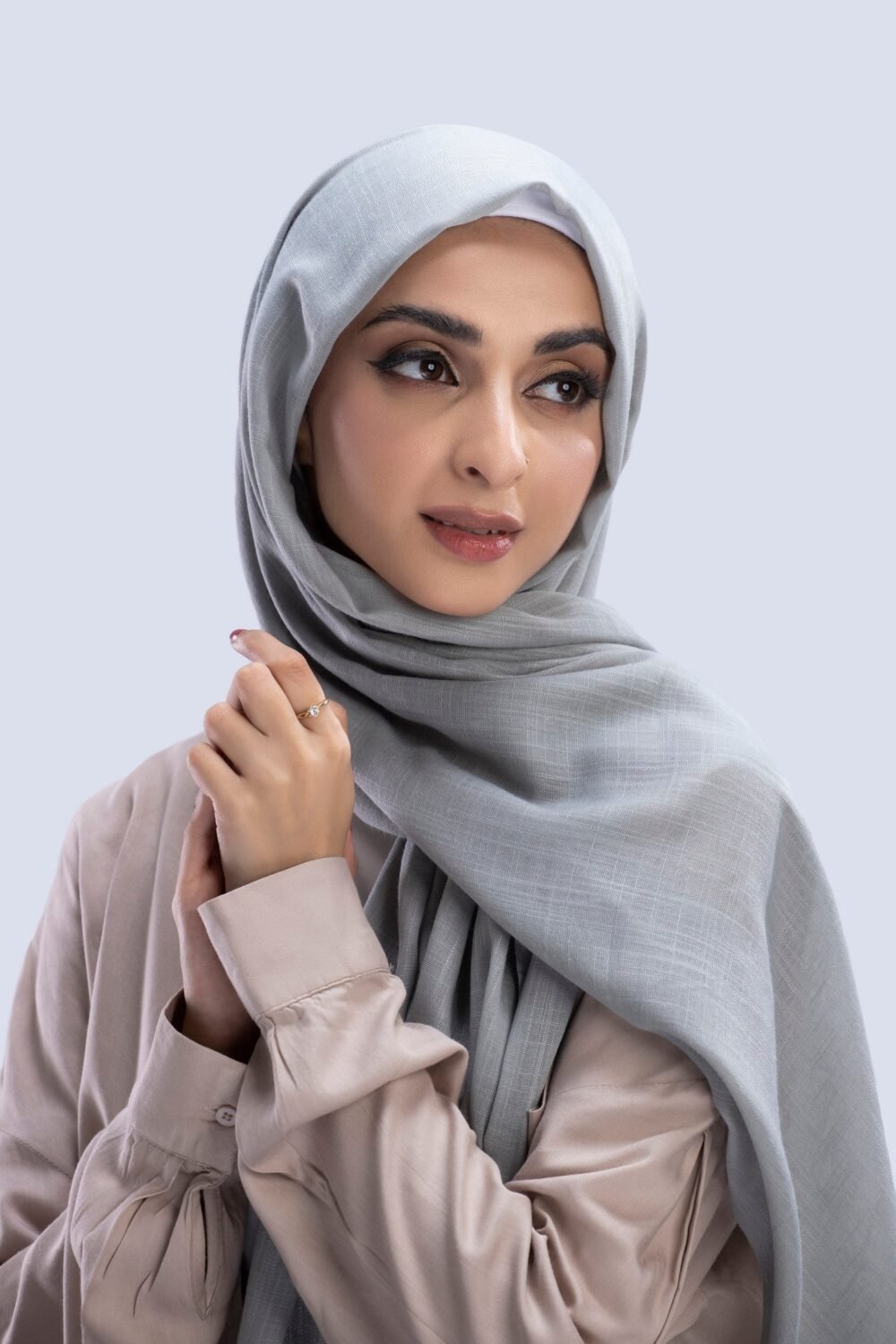 Our luxury Silk Hijabs are soft to the touch, with a light texture. They are sheer, when folded and/ or layered they are opaque. They are beautiful for any occasion.